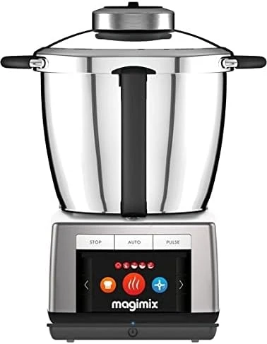 Magimix Cook Expert Connecté XL - Robot de cuisine Multifonction 4,8L, Moteur Professionnel 1800W, Chrome platine